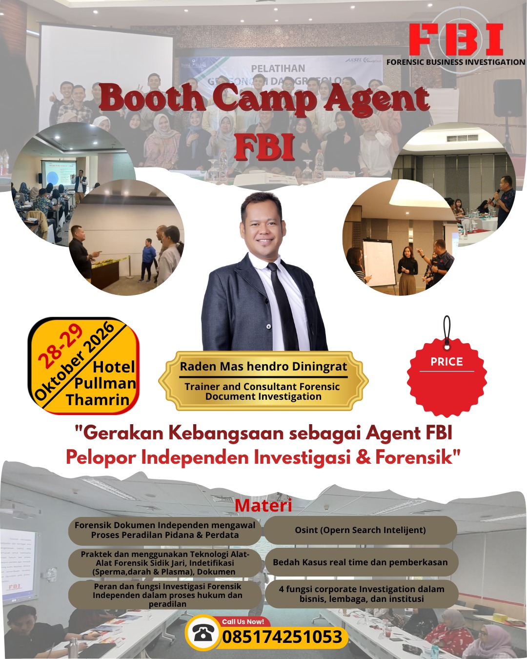 Poster Booth Camp Agent FBI